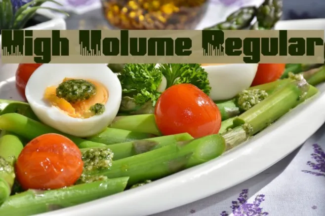 High Volume Regular Example 3