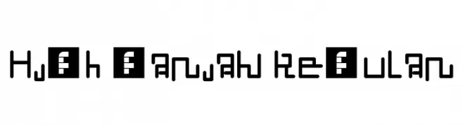 High öarian Regular  Скачать бесплатные шрифты