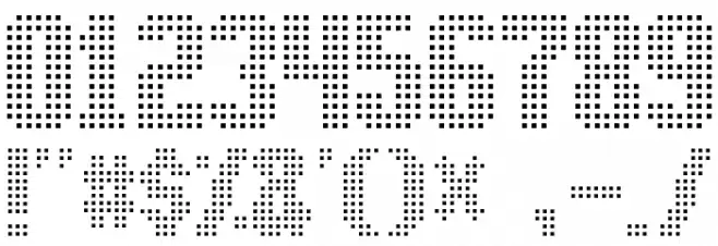 High speed フォント その他の文字