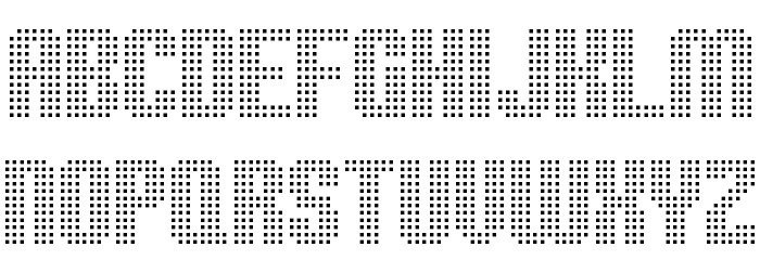 High speed Font LOWERCASE