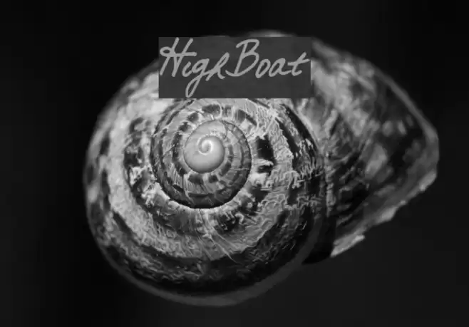 HighBoat Font examples