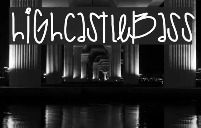 HighCastleBass Font examples