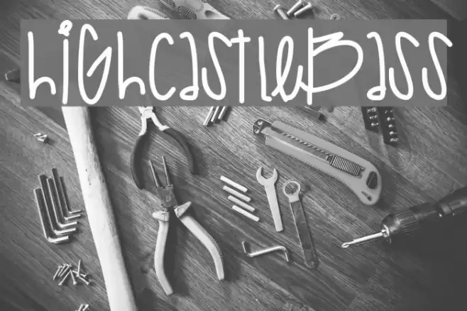 HighCastleBass Font examples