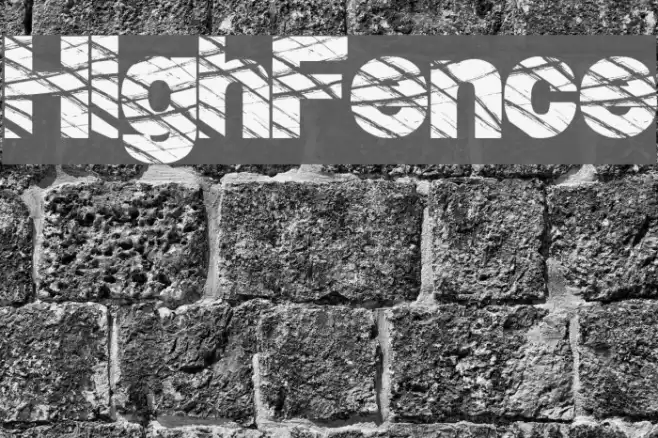 HighFence Schriftart examples