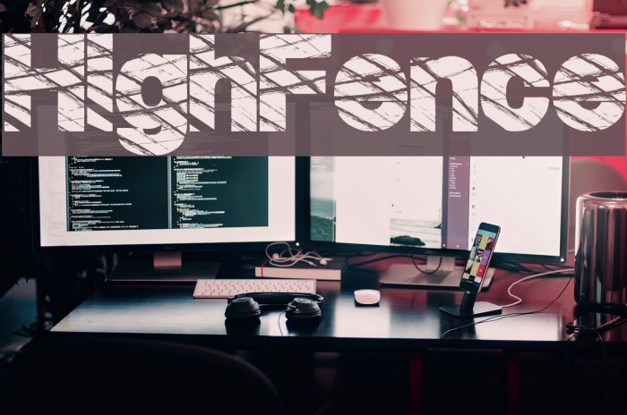 HighFence Schriftart examples