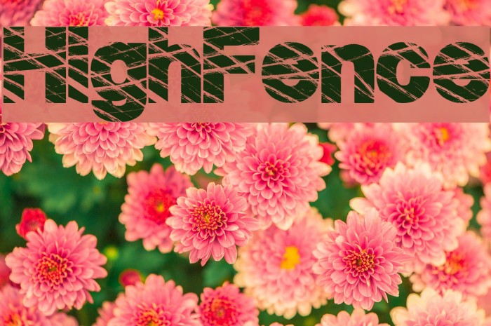 HighFence Schriftart examples