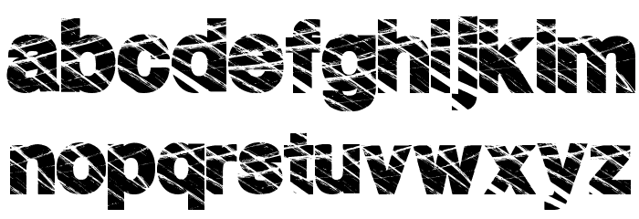 HighFence Schriftart Kleinbuchstaben