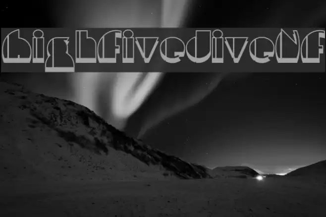 HighFiveJiveNF Font examples