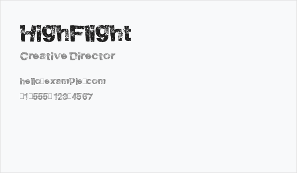 HighFlight Business Card