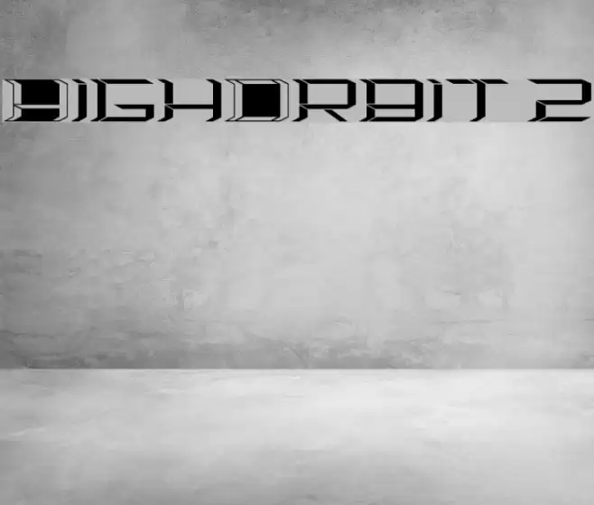 HighOrbit 2 Font examples