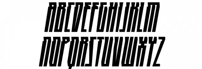 HighRise BB Italic Шрифта ВЕРХНИЙ