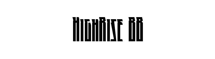 HighRise BB  フリーフォントのダウンロード