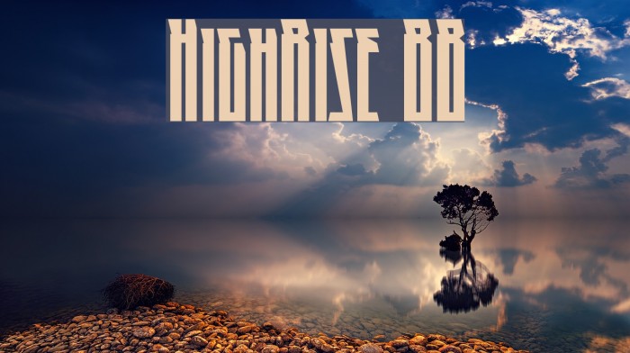 HighRise BB Font examples