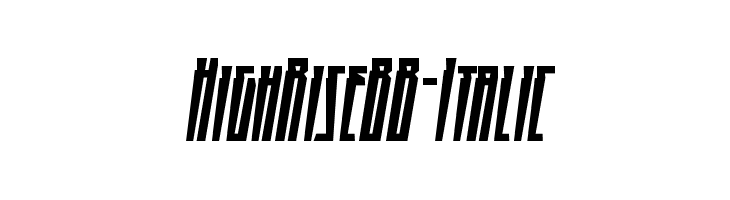 HighRiseBB-Italic Font