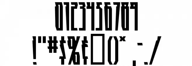 HighRiseBB Font OTHER CHARS