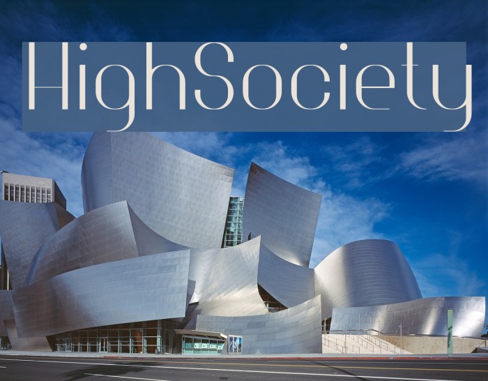 HighSociety Font examples