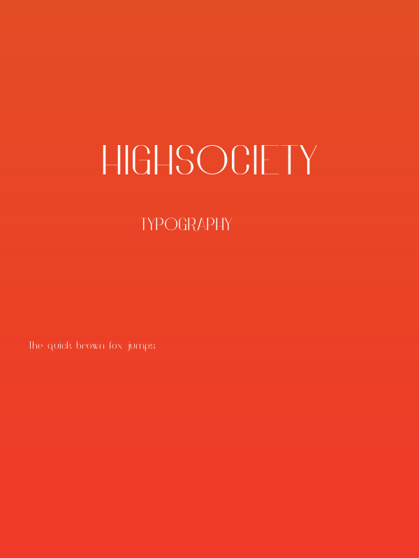 HighSociety Poster