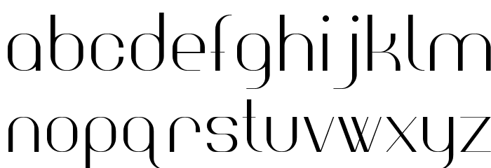 HighSociety Font LOWERCASE