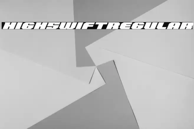 HighSwift-Regular Font examples