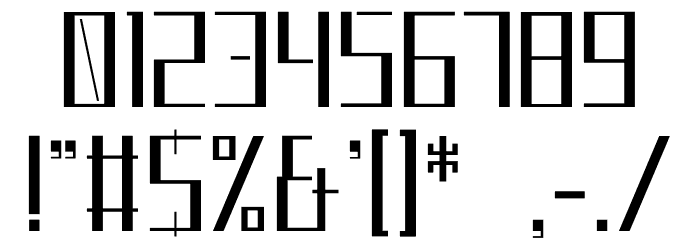 HighTech...ish Blocky Font OTHER CHARS
