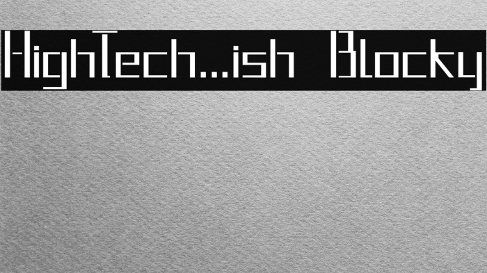 HighTech...ish Blocky Example 1