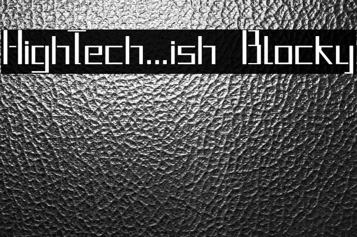 HighTech...ish Blocky Example 2