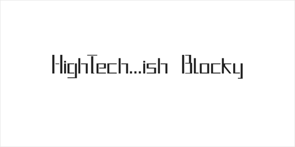 HighTech...ish Blocky Logo