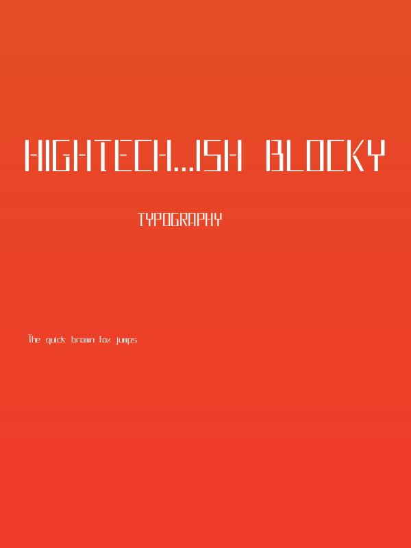 HighTech...ish Blocky Poster