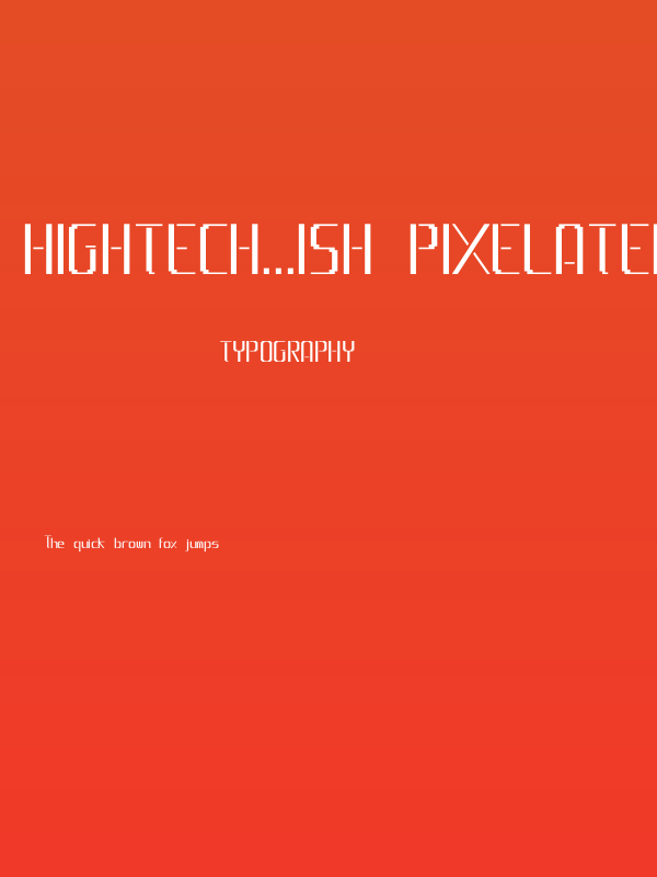 HighTech...ish Pixelated Poster