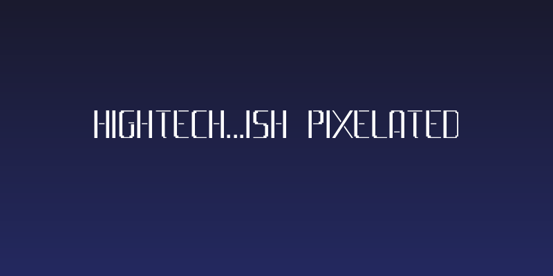 HighTech...ish Pixelated Social Header