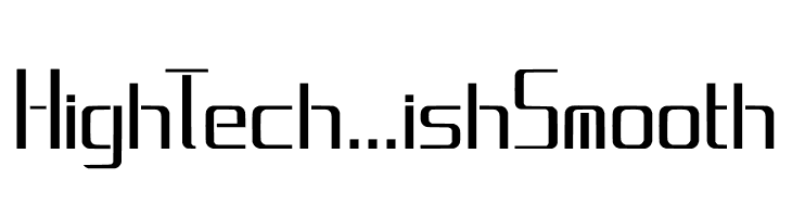 HighTech...ish Smooth  नि: शुल्क फ़ॉन्ट्स डाउनलोड