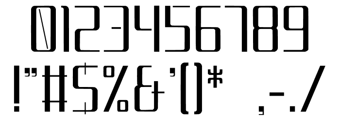 HighTech...ish Smooth Font OTHER CHARS