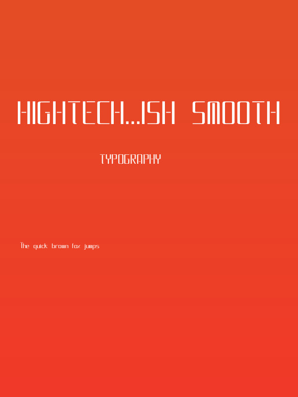 HighTech...ish Smooth Poster