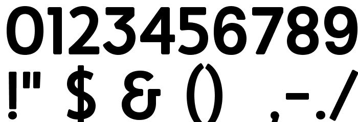 HighTideBold Font OTHER CHARS