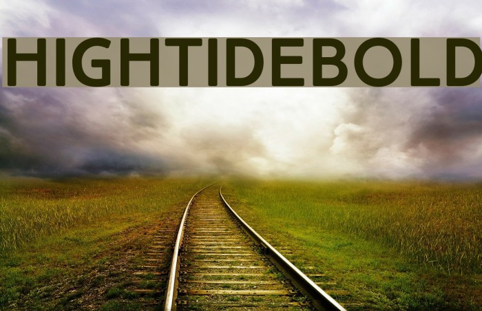 HighTideBold Font examples