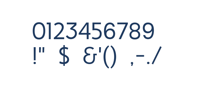 HighTideSans Other Characters