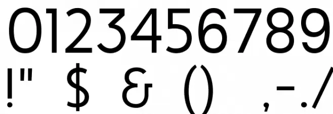 HighTideSans Font OTHER CHARS