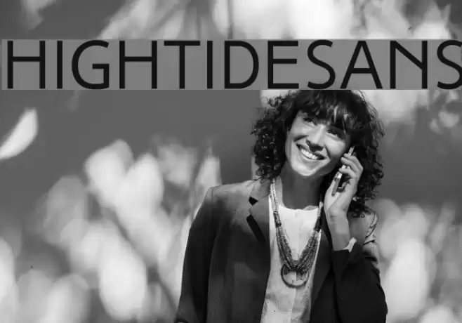 HighTideSans Font examples