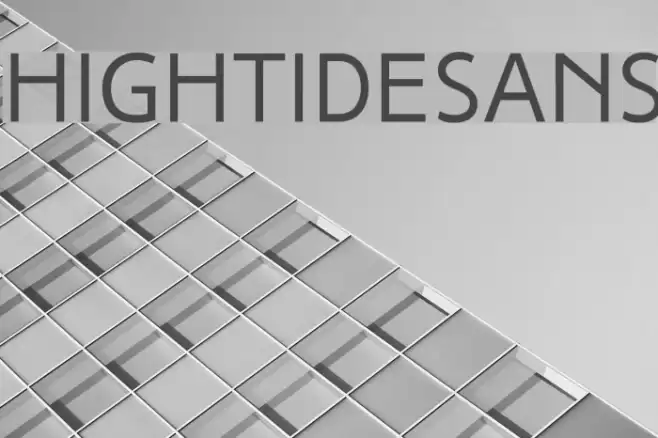 HighTideSans Font examples