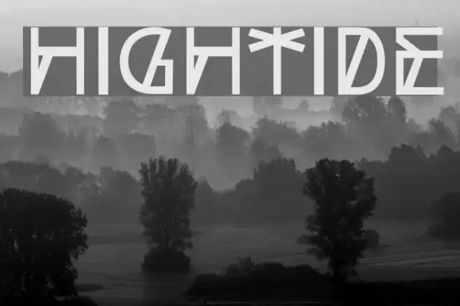 HighTide Font examples