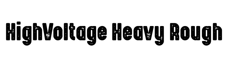 HighVoltage Heavy Rough  font caratteri gratis