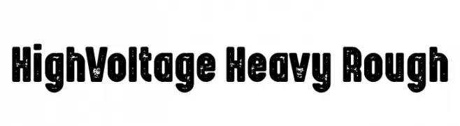 HighVoltage Heavy Rough  免费字体下载