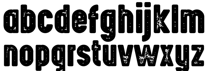 HighVoltage Heavy Rough Font Litere mici