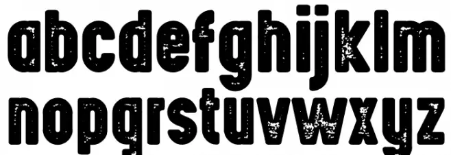 HighVoltage Heavy Rough Font Litere mici