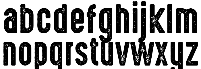 HighVoltage Rough Schriftart Kleinbuchstaben