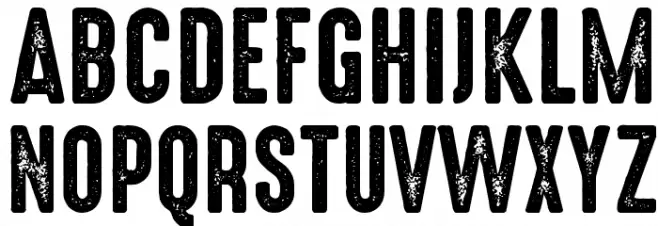 HighVoltage Rough フォント 大文字