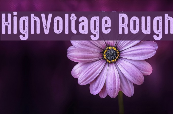 HighVoltage Rough Font examples