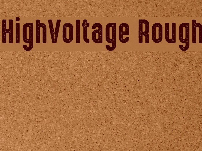 HighVoltage Rough Font examples