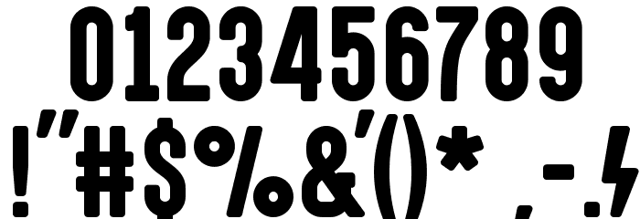 HighVoltage Font OTHER CHARS