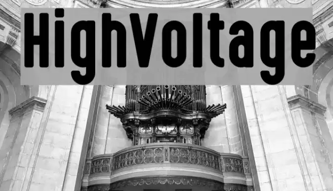 HighVoltage Font examples